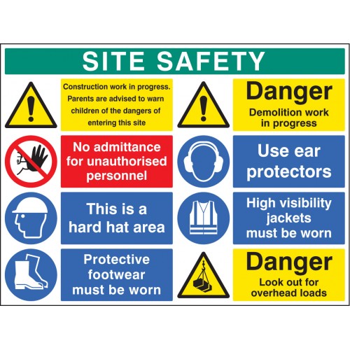 Site Safety Board 900x1200mm