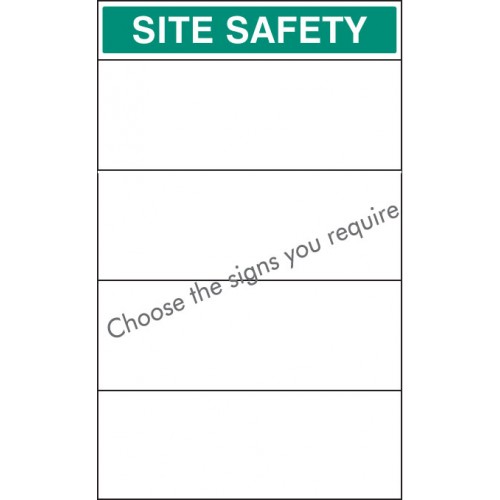 Site Safety Board 600x900mm C/w Select Signs |  |  Miscellaneous