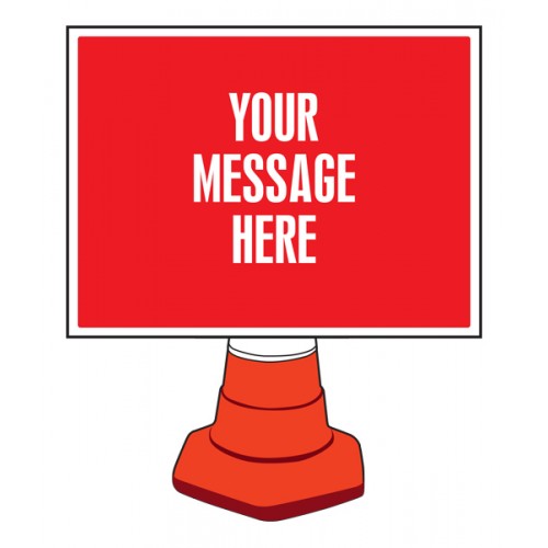 Create Your Own Reflective Cone Sign 600x450mm