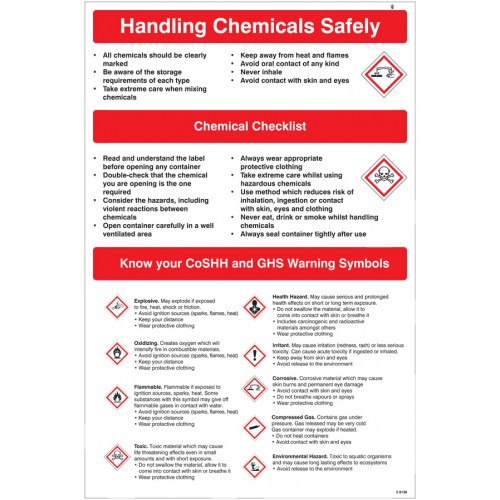 Handling Chemicals Safely Poster