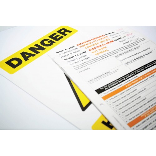 Permit To Work: Confined Spaces (Pack Of 10, 3part NCR) | 210x297mm |  Miscellaneous