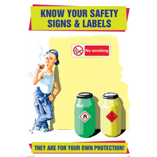 Know Your Safety Signs & Labels 510x760mm Synthetic Paper