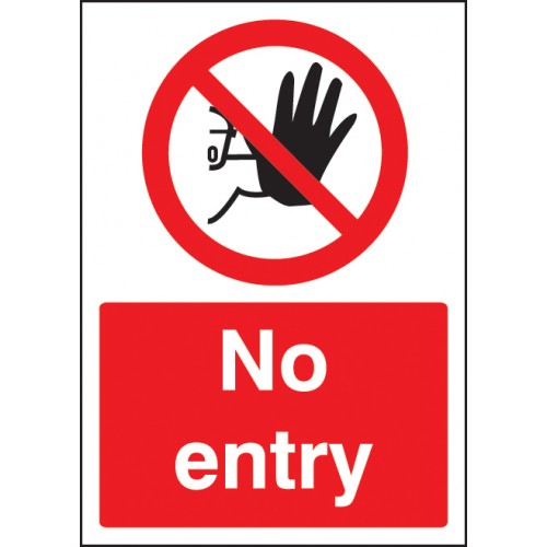 No Entry - A4 Sav