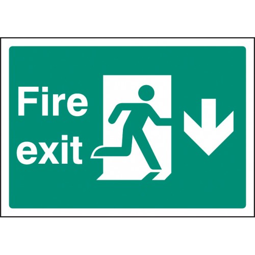 Fire Exit Down - A4 Rp