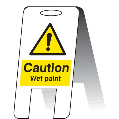 Caution Wet Paint (self Standing Folding Sign)