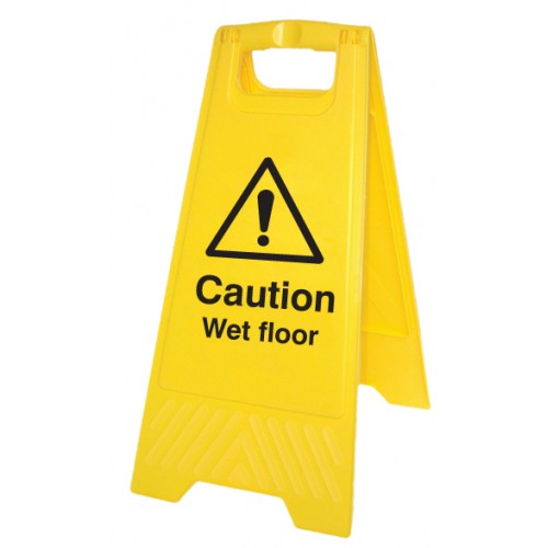 Caution Wet Floor (free-standing Floor Sign)