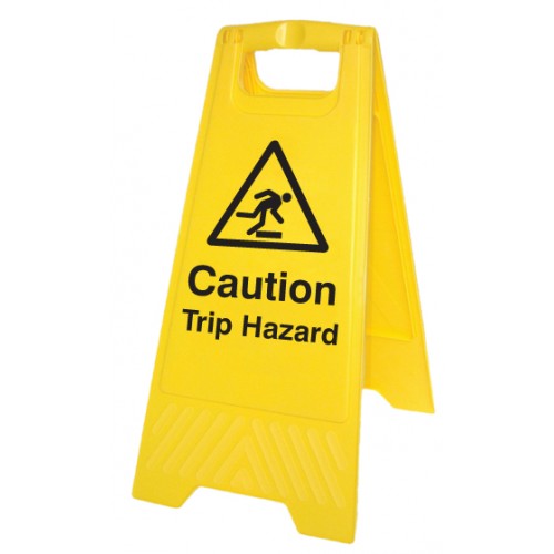 Caution Trip Hazard (free-standing Floor Sign)