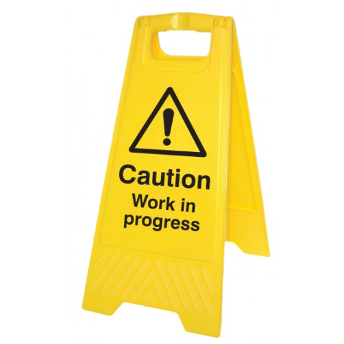 Caution Work In Progress (free-standing Floor Sign)