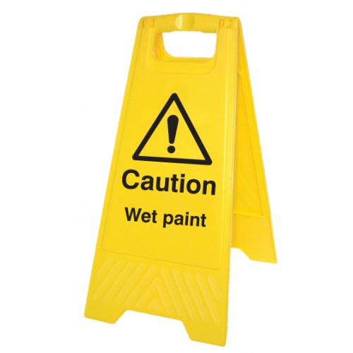 Caution Wet Paint (free-standing Floor Sign)