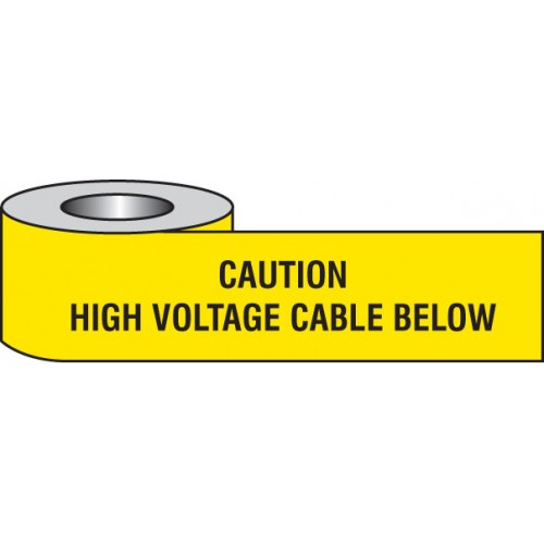 Caution High Voltage Cable Below Underground Tape |  |  Miscellaneous