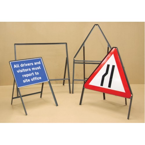 Sign Frame 750mm Triangle With Supp Plate - 450mm Legs