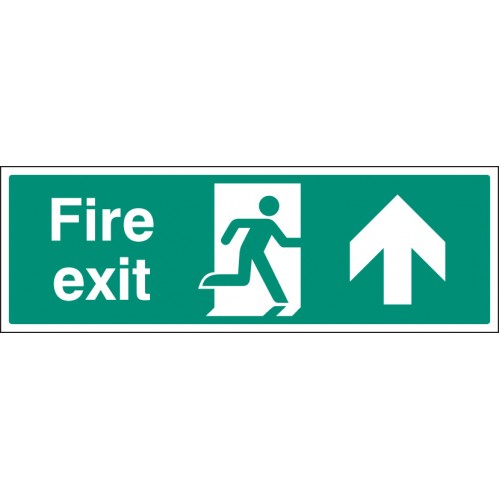 Fire Exit Up Floor Graphic 600x200mm