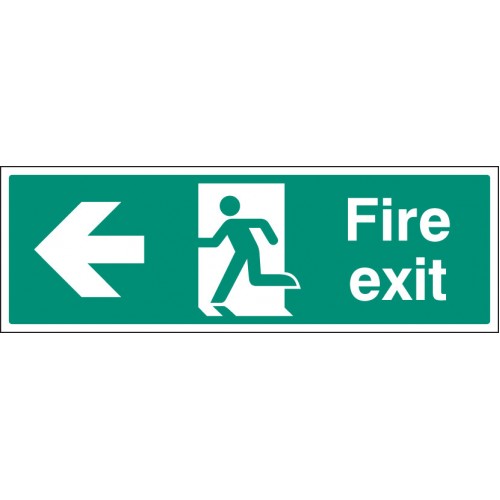 Fire Exit Left Floor Graphic 600X200mm