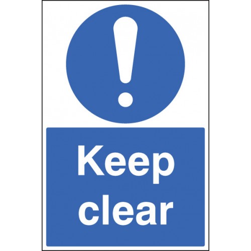 Keep Clear Floor Graphic 400x600mm