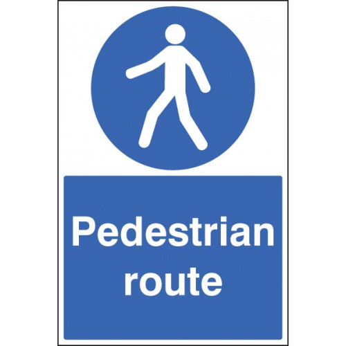 Pedestrian Route Floor Graphic 400x600mm