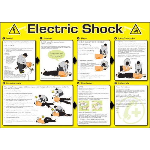 Electric Shock Poster 594x420mm Flexible PVC
