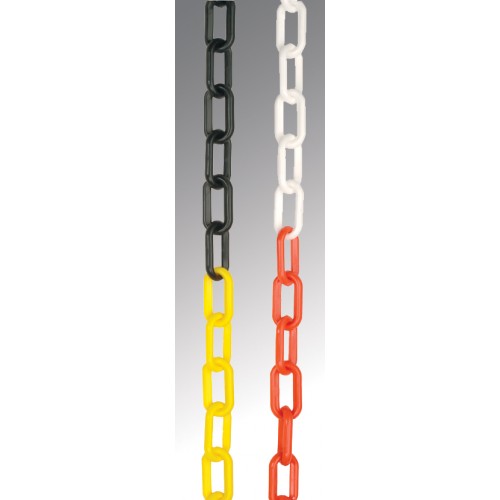 Chain 6mm Black & Yellow 10m Length Polyethylene