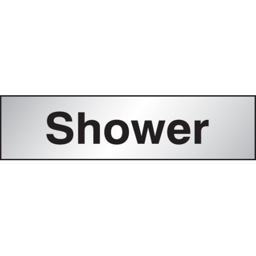 Shower 140x35mm Engraved Aluminium Effect Pvc