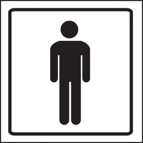 Gents Symbol Visual Impact Sign
