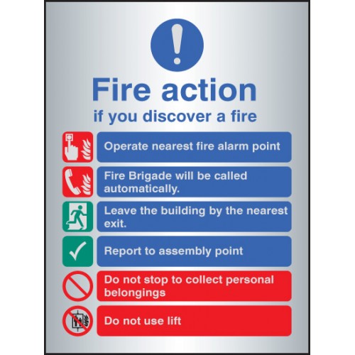 Fire Action Auto Dial With Lift - Aluminium