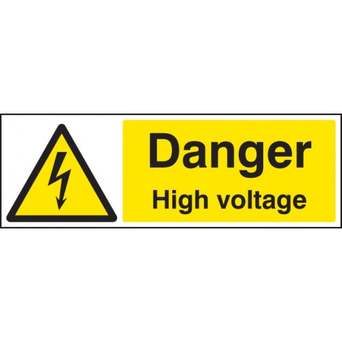 Danger High Voltage Diabond 400x600mm