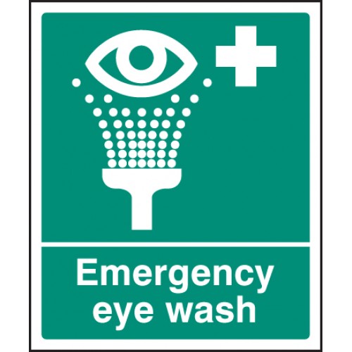 Emergency Eye Wash Self Adhesive Vinyl 600x200mm