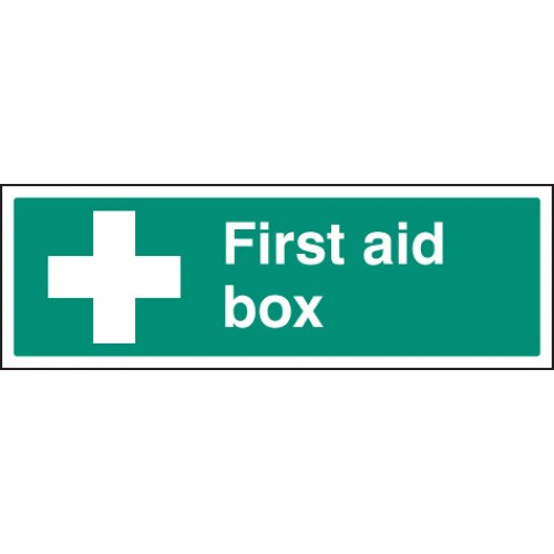 First Aid Box Self Adhesive Vinyl 200x300mm