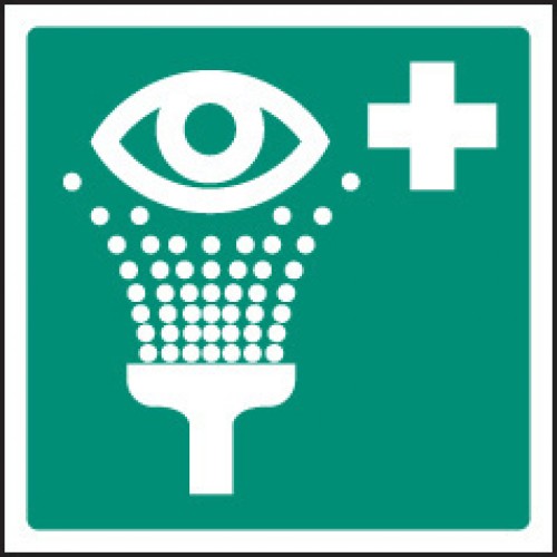 Emergency Eyewash Symbol | 200x200mm |  Rigid Plastic