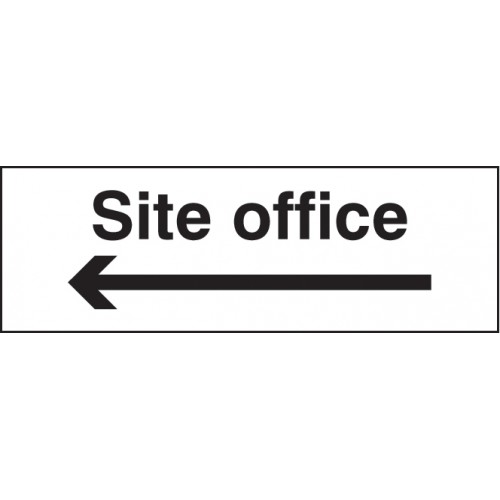Site Office Arrow Left | 600x200mm |  Rigid Plastic
