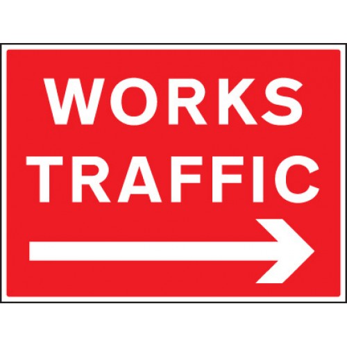 Works Traffic --> | 600x450mm |  Rigid Plastic
