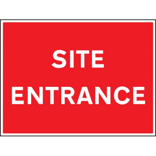 Site Entrance | 600x450mm |  Rigid Plastic