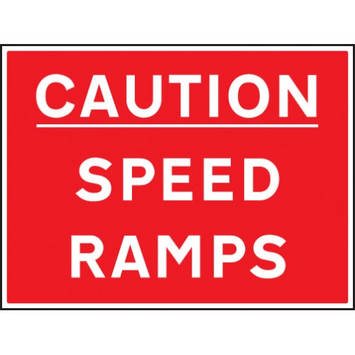 Caution Speed Ramps