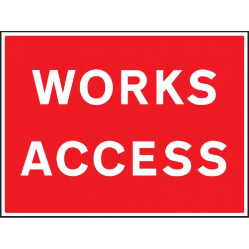 Works Access | 600x450mm |  Rigid Plastic