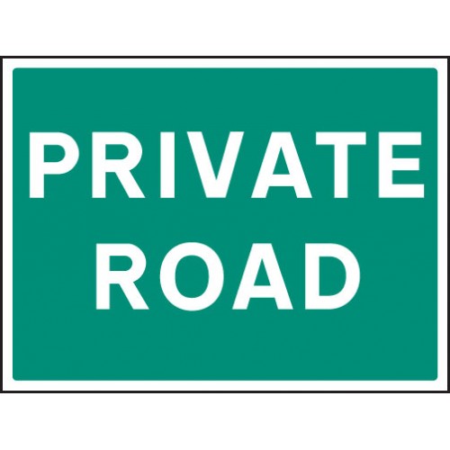 Private Road | 400x300mm |  Rigid Plastic