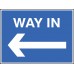 Way In/Out Signs