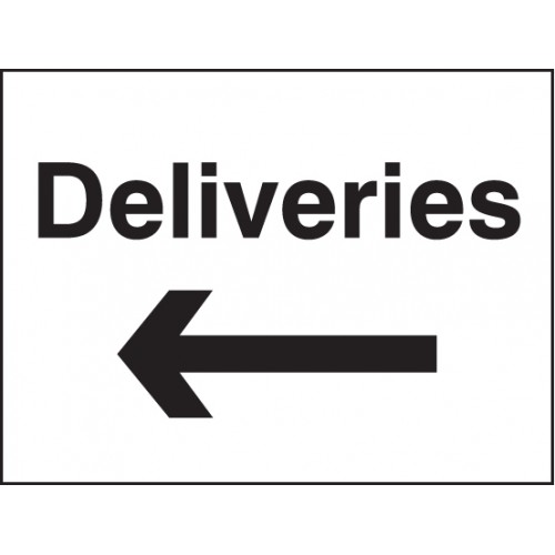 Deliveries Arrow Signs
