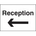 Reception Arrow Left/Right Signs