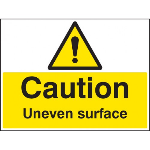 Caution Uneven Surface