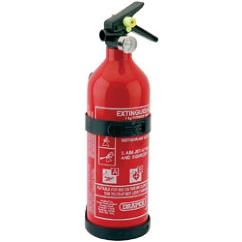 DRAPER 1kg Dry Powder Fire Extinguisher