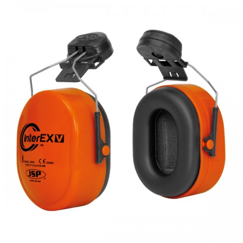 InterEXV™ Helmet Mounted Ear Defender | ORANGE