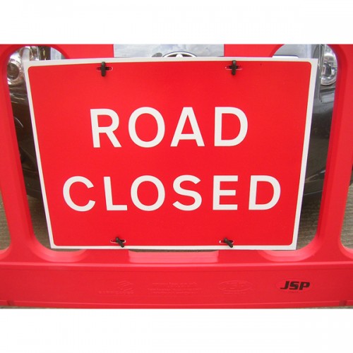 Road Closed Barrier Sign Pack Of 10