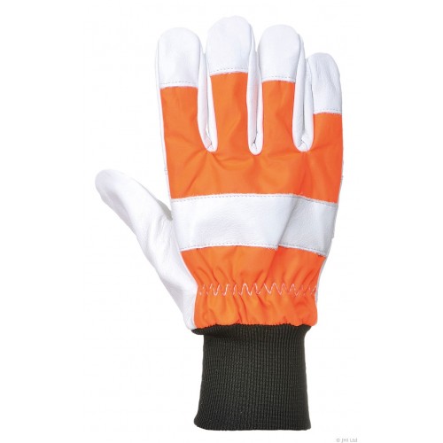 Oak Chainsaw Protective Glove, Orange, Large | R
