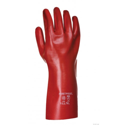 PVC Gauntlet  35cm | Red