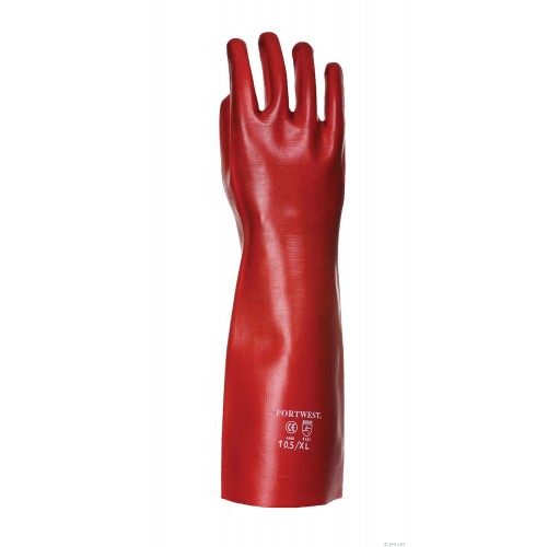 PVC Gauntlet  45cm | Red