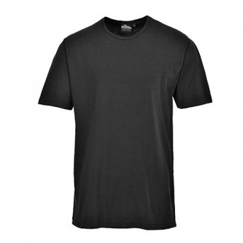 Thermal T-Shirt S/S, Black, Large | R