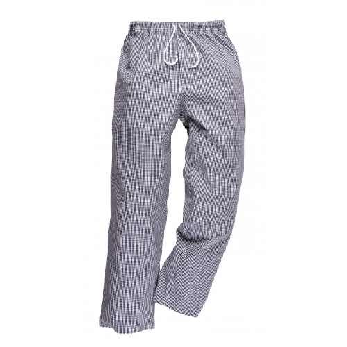 'Bromley' Chef Trousers, Check, Medium | R