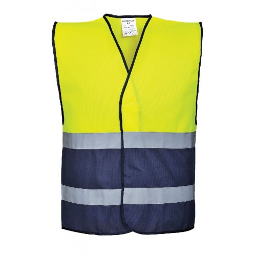 Hi-Vis Two-Tone Vest - Yellow/Royal -  3XL