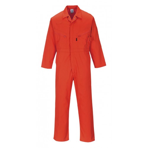 Zip Boilersuit, Red, Large | R