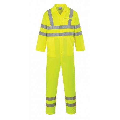 Hi-Vis P/C Coverall, Yellow, Large | R