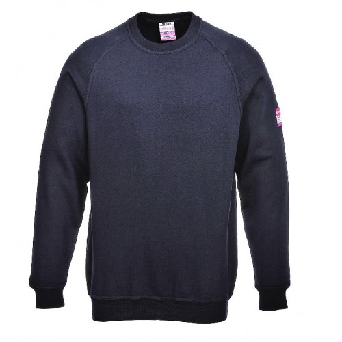 FR Antistatic Sweatshirt, Navy, Large | R